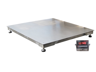 5,000 lb 3 x 3 Stainless Steel Floor scale
