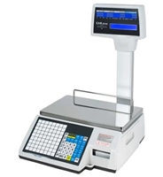 30 lb label printing scale with pole display