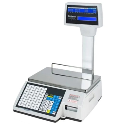 60 lb label printing scale with pole display