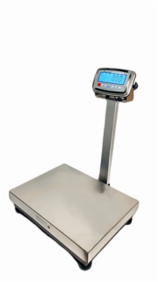 500 lb x 0.1 lb 24" x 24" Bench Scale - NTEP - Stainless Steel Platform