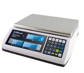 CAS 15 LB Portable LCD Price Computing Scale - Legal for Trade