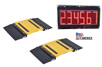portable truck axle scale with large led display