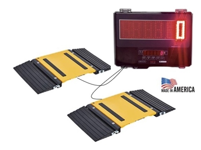 portable truck axle scale with large led display